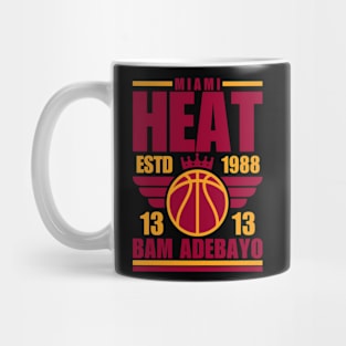 Miami Heat Adebayo 13 Basketball Retro Mug